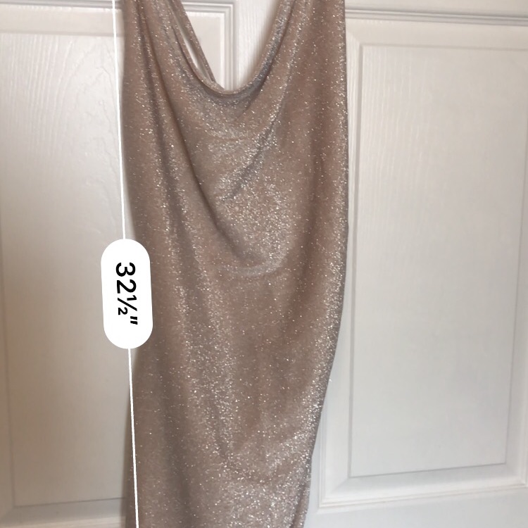 Gold Glitter Stringed Dress